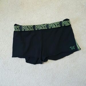 Victoria Secret Pink Foldover Logo Dog Shorts